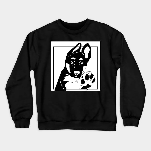 German Shepherd Puppy Crewneck Sweatshirt by ImaginativeWild